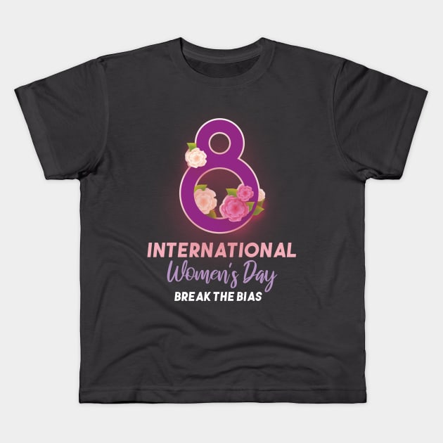 international women's day 2022 gift for women Kids T-Shirt by bisho2412